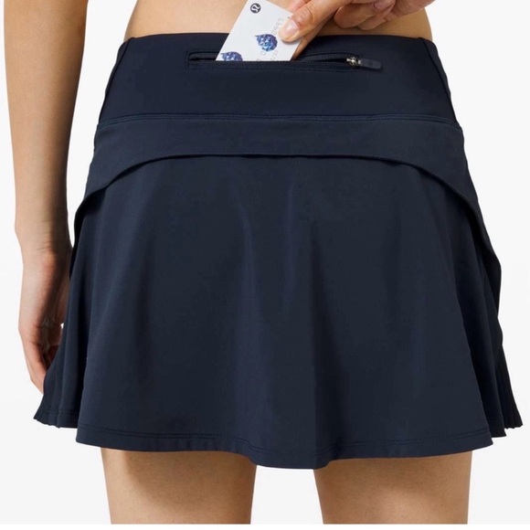 Lululemon skirt black Play Off the Pleats tennis Skort - Picture 16 of 17